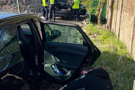 Pościg za hondą na autostradzie A1 w Knurowie