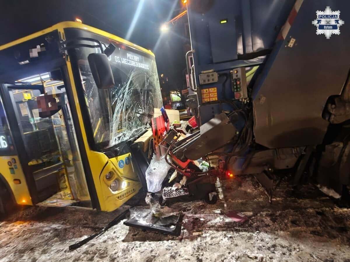 Groźny wypadek na ulicy Witczaka w Bytomiu