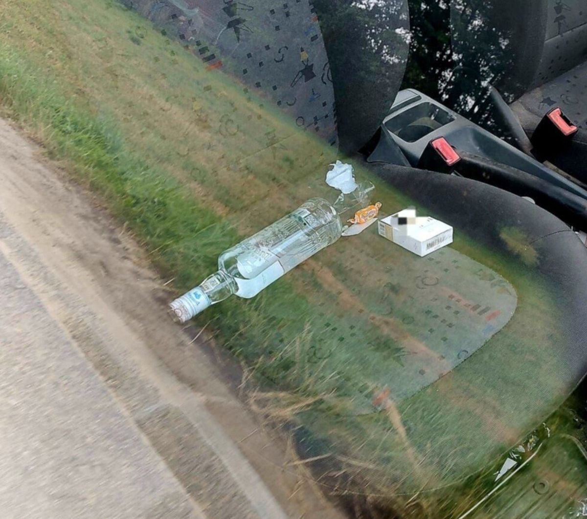 Pił wódkę jadąc do sklepu po więcej wódki...
